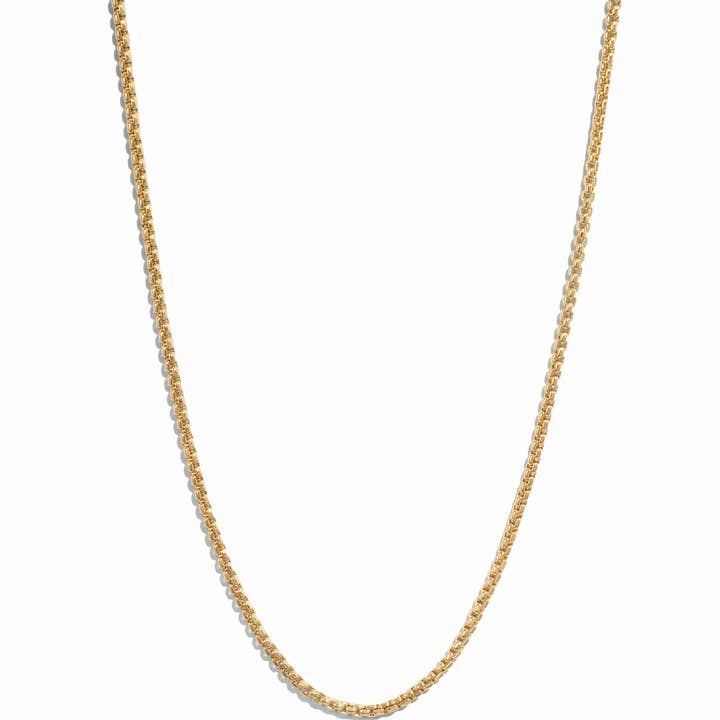 Rounded Box Chain Necklace for wholesale by Sami Jewels