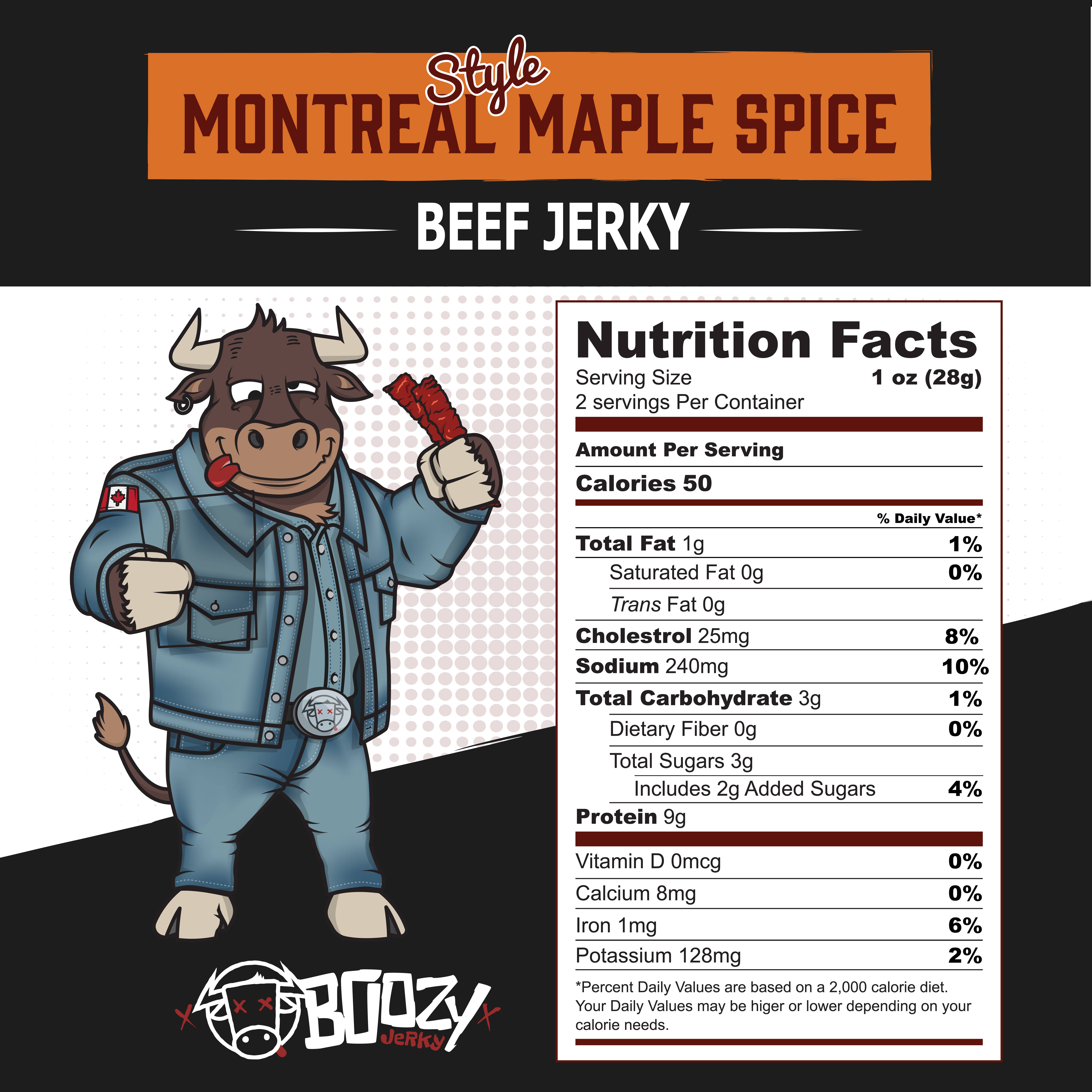 Boozy Jerky - Wholesale Jerky - Montreal Maple Spice Lager Beef Jerky4