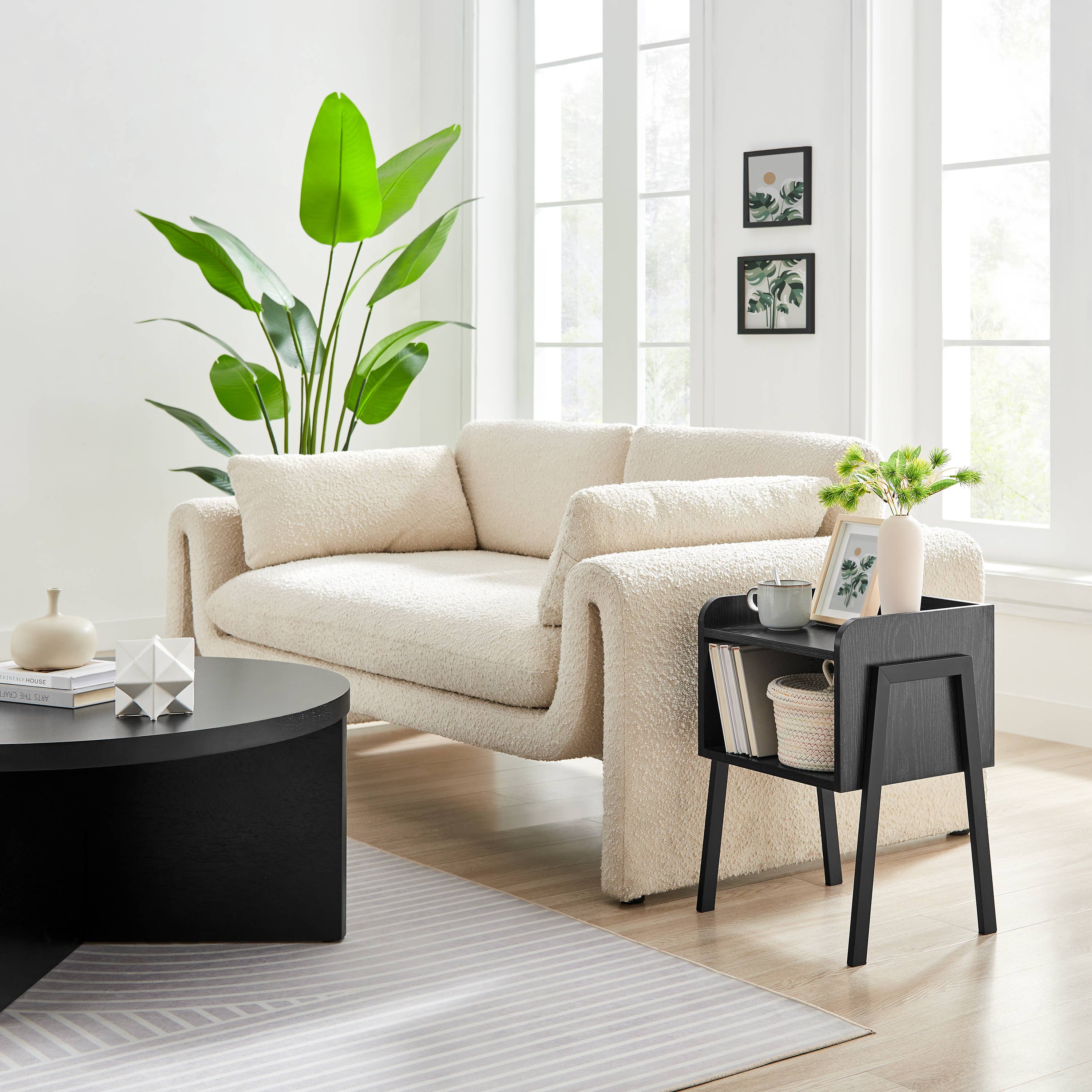 Danya B - Wholesale Side Table - Kazuyo Mid-Century Modern Black Metal Two-Tier Side Table13