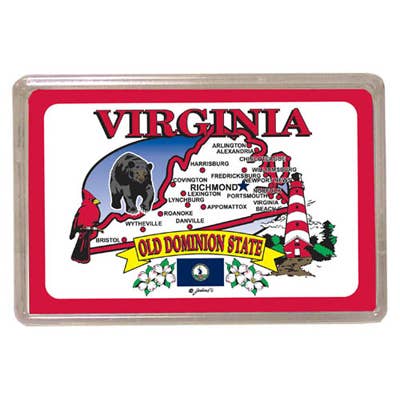 Virginia Playing Cards State Map for wholesale by Jenkins Enterprises