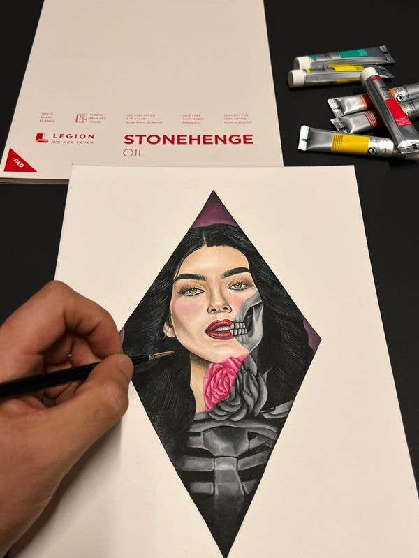 Legion Paper - Wholesale Sketchbook/Sketchpad - Stonehenge Oil Mini Pad - Pre-Primed, No Gesso, Oil Paper4