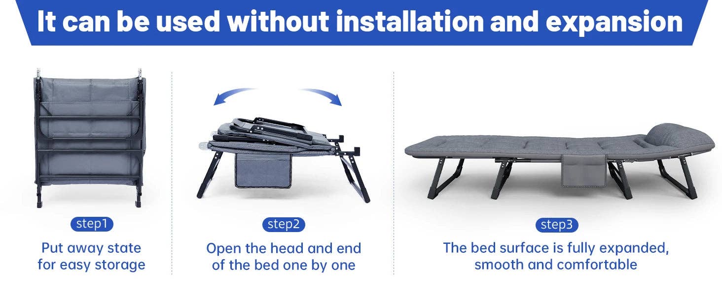 BlakOutlet - Wholesale Sofa - Folding Bed, Household Single Sofa Bed,8