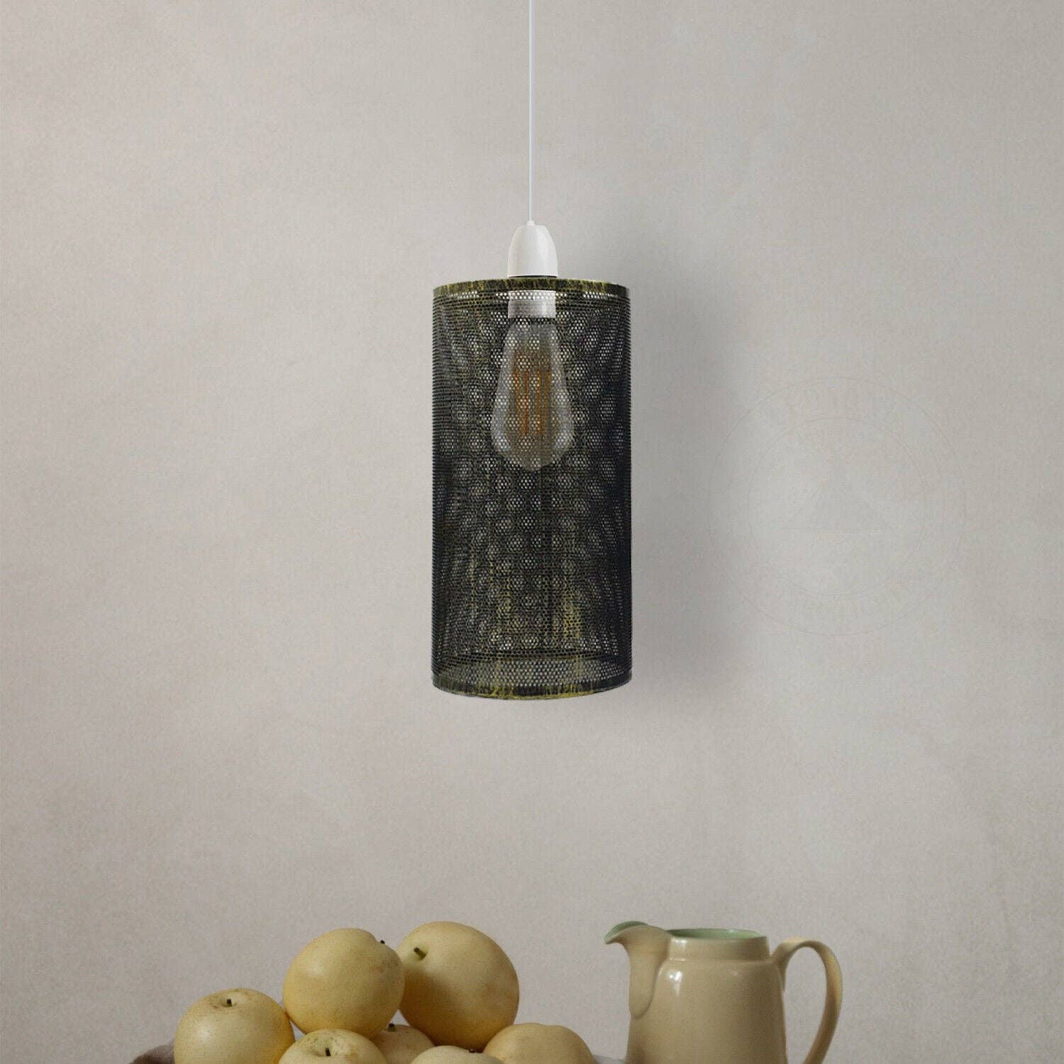 Ledsone - Wholesale Chandelier/Hanging Light - Abat-jour vintage en forme de cage en métal Suspension en métal Lampe7