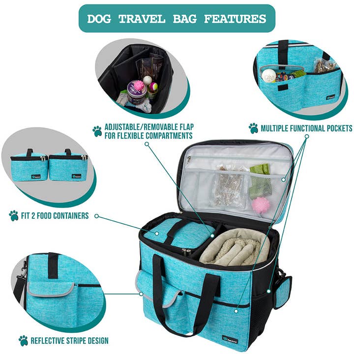 PetAmi - Wholesale Pet Carrier - Cat/Dog - Deluxe Pet Travel Set Organizer Tote Bag45