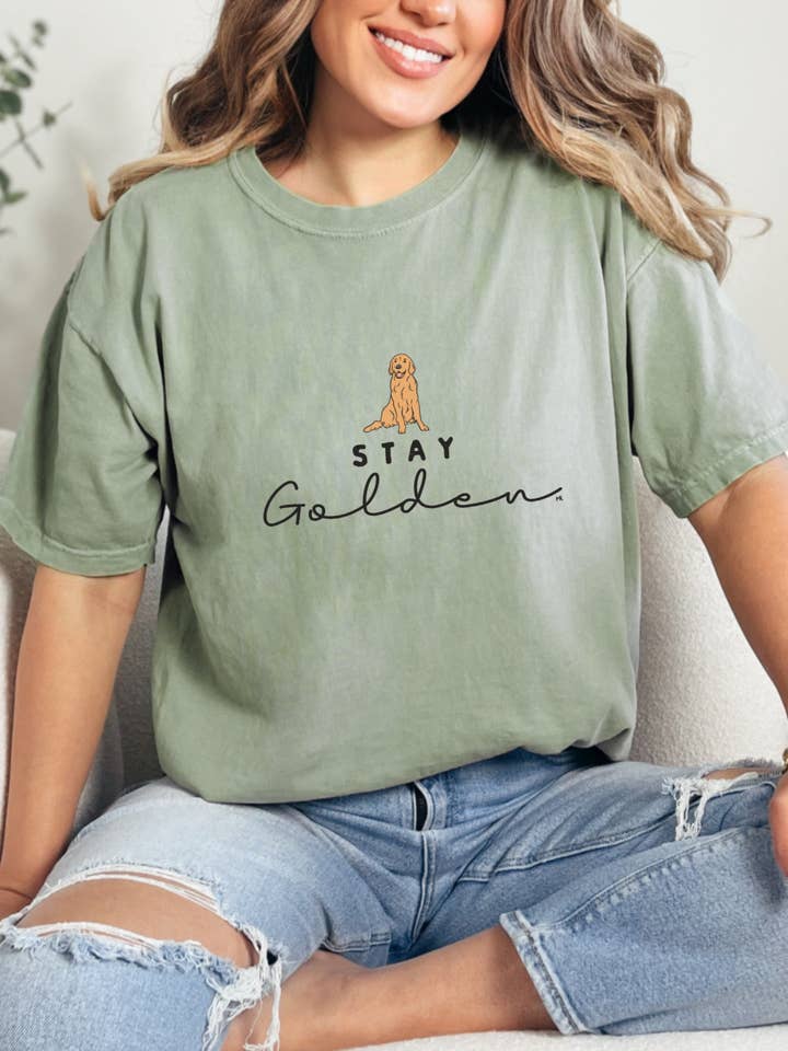 Stay Golden Tee (Bay) for wholesale by Magnolia Ranch Originals