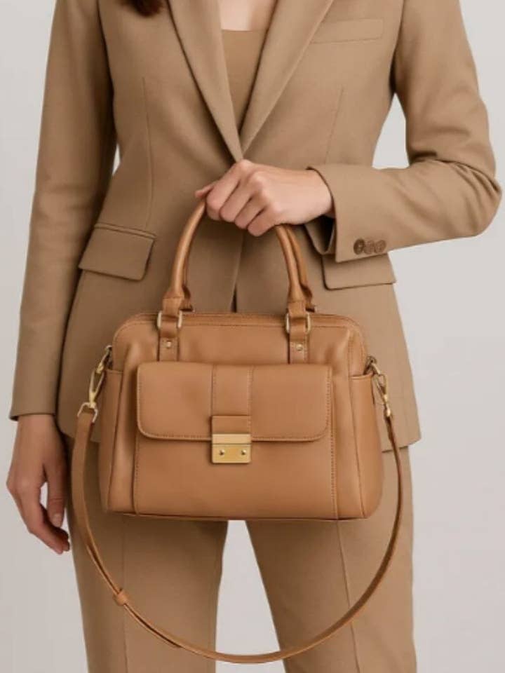 Rosehill Classic Leather Shoulder Bag for wholesale by GABEE PRODUCTS