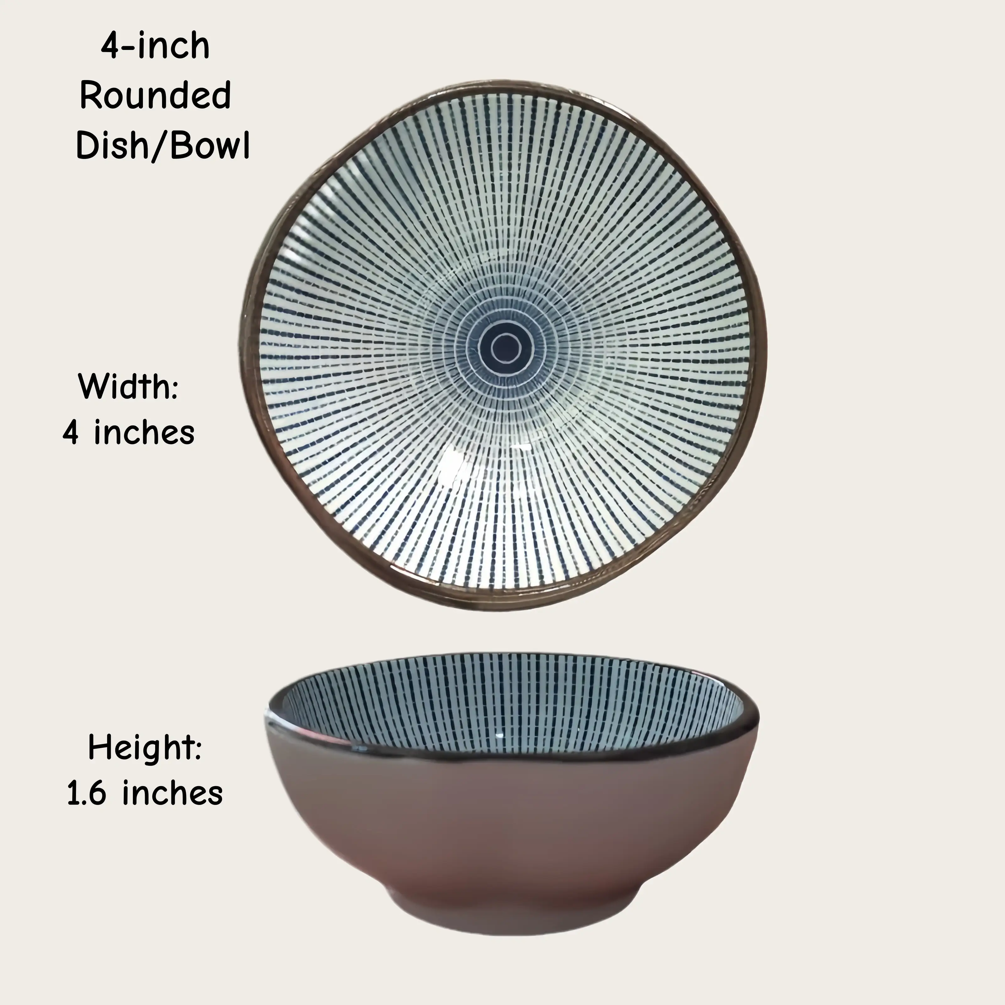 Otterware - Vente Bols à condiments/sauces - Plats à trempette en céramique style marocain (6 styles)29