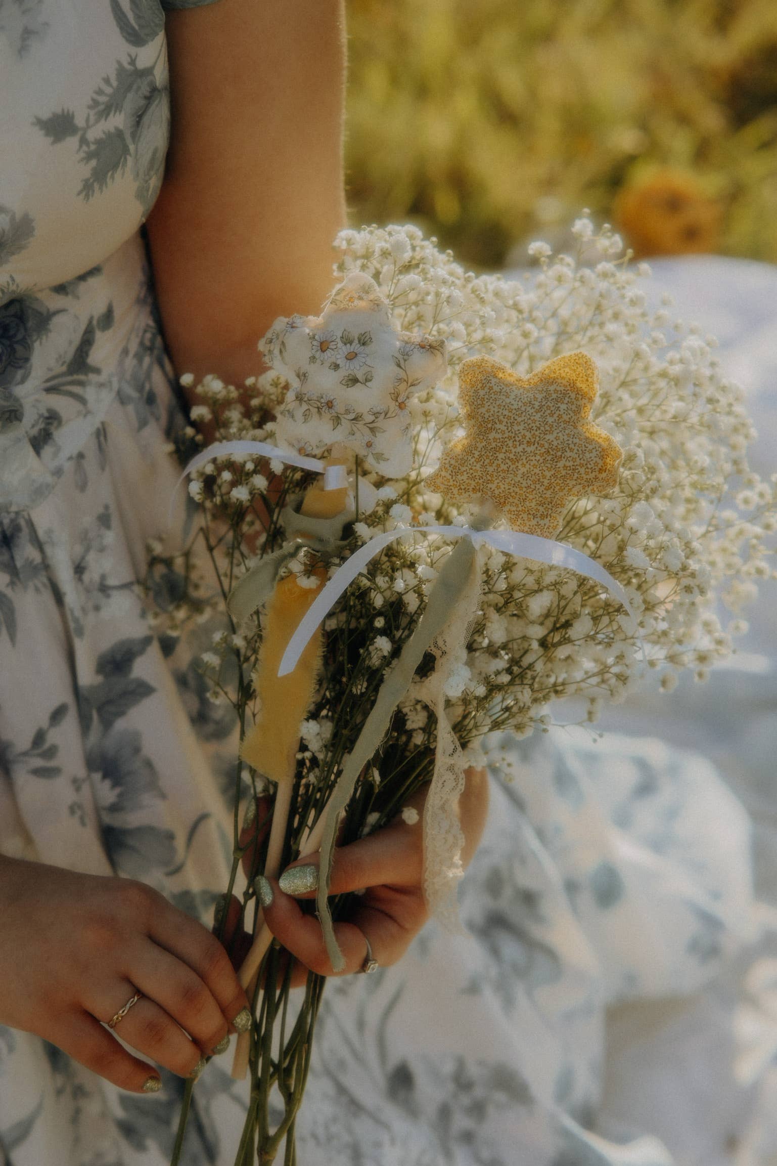 whimsiekids - Wholesale Toverstaf - Kinderen - Star Wand | Gouden Bloemen3