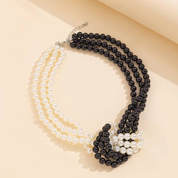 VividLux - Wholesale Beaded/pearl necklace - Beaded Split-Joint Necklaces Accessories4