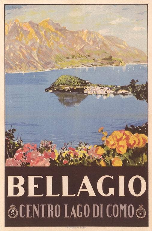Found Image Press - Wholesale Sticker - Sticker IT-233 Bellagio Travel Poster0