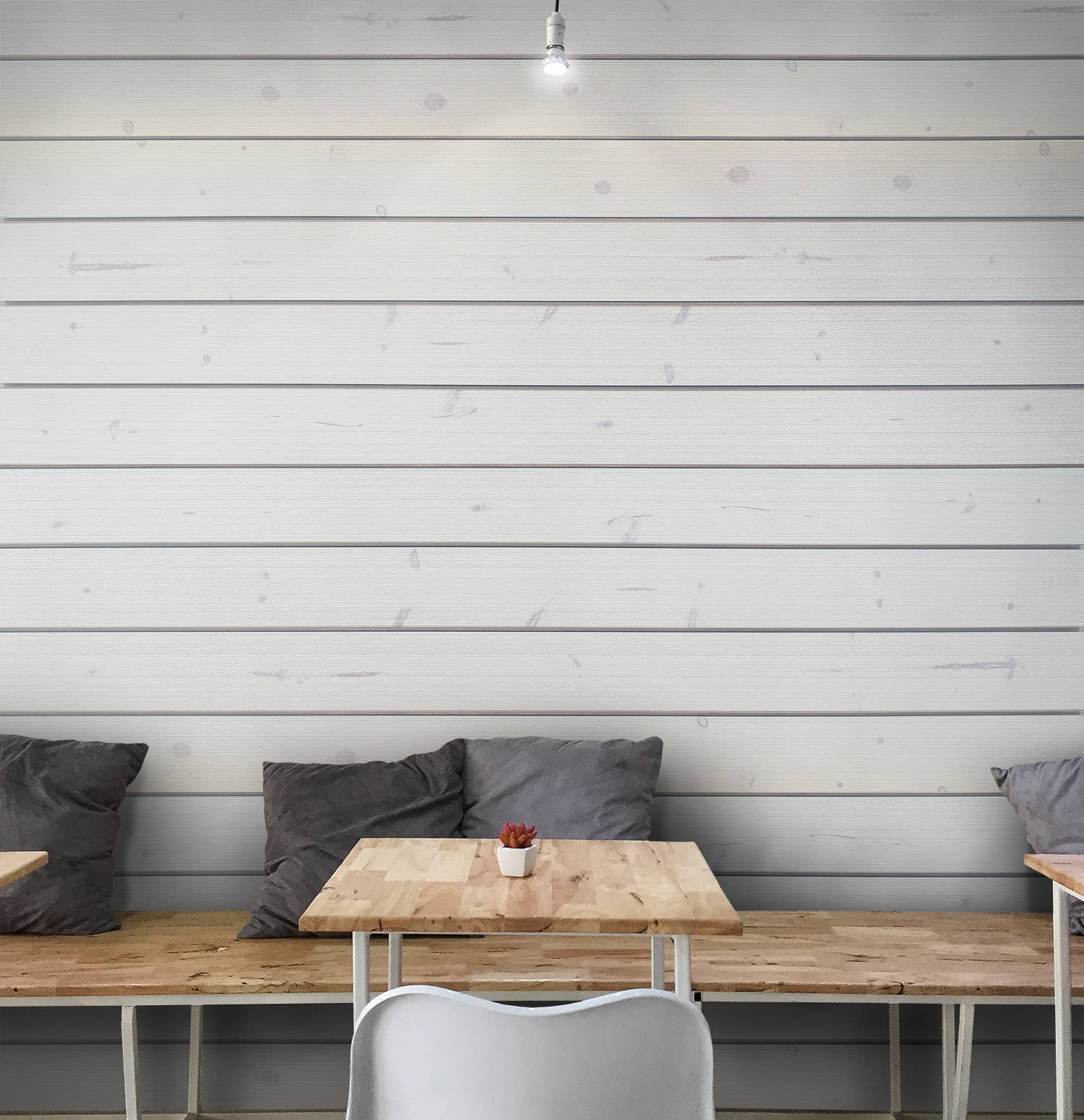 Ninth & Vine - Wholesale Decorative Panel - Slatwall - Whitewash (Set of two 24" H X 48" L Panels)5