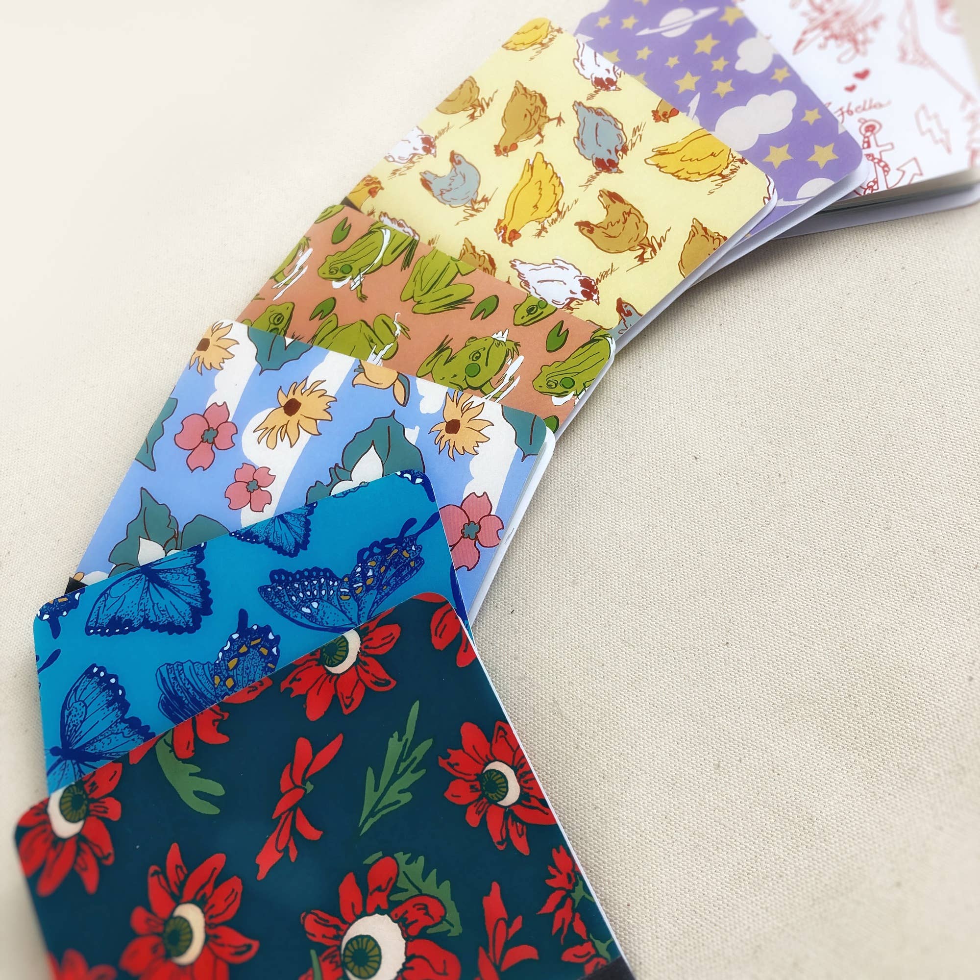 Esther Sketch - Wholesale Notebook - Chickens Notebook with Lined Paper 5"x4.5"9