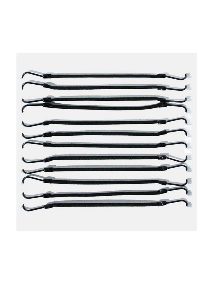 Sort hår krog gummi 12 enheder for engroshandel hos sesioMWorld - M·O·I Professional