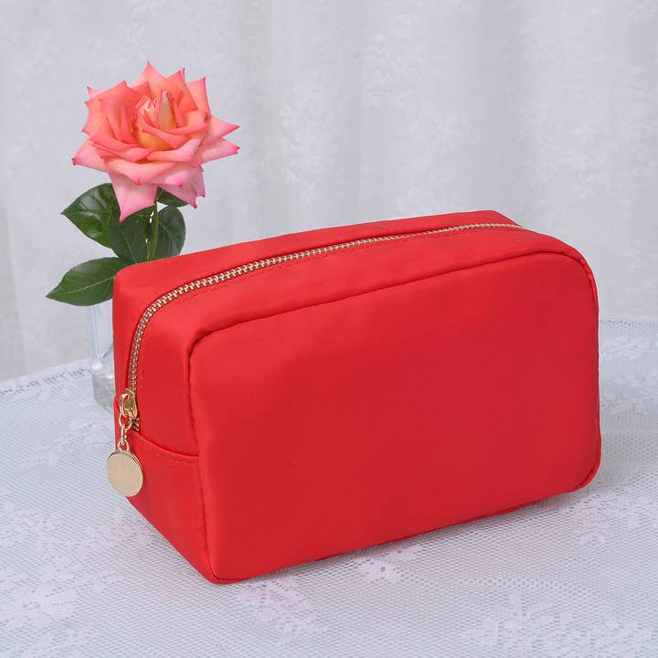 MiMi Wholesale - Wholesale Makeup/Cosmetic Bag - HM1012 Emma Round Zippered Nylon Cosmetic Pouch Bag12