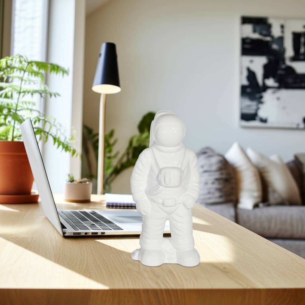 Sagebrook Home - Wholesale Decorative Figurine - Ceramic Modern Astronaut Statue Figurine - White, 12 in.1
