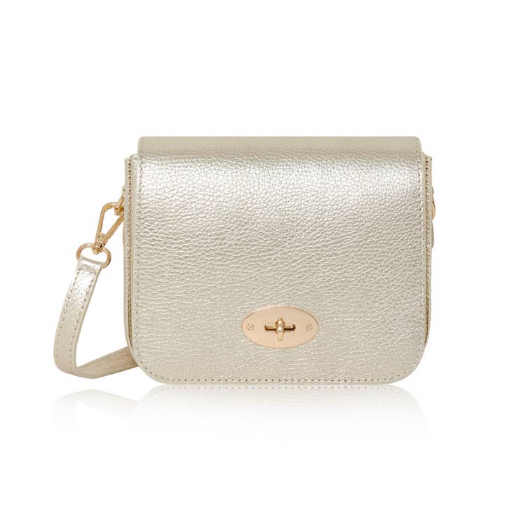 MONTTE DI JINNE - Vendita all'ingrosso Borsa a tracolla - Donna - Borsa a tracolla in vera pelle italiana con chiusura in metallo8