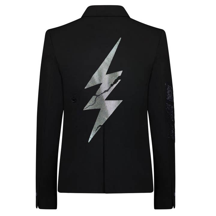 Crystal Lightening Bolt Blazer for wholesale by Hipchik