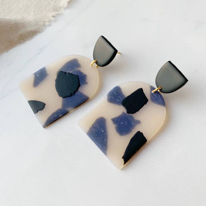 Clay By Denae - Wholesale Dangle Earrings - Kaylee Tortoise Shell Earring0