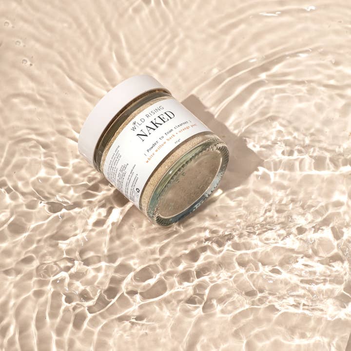 Wild Rising Skincare - Wholesale Facial Cleanser - Natural Waterless Powder-to-Foam Exfoliating Cleansing Grain1