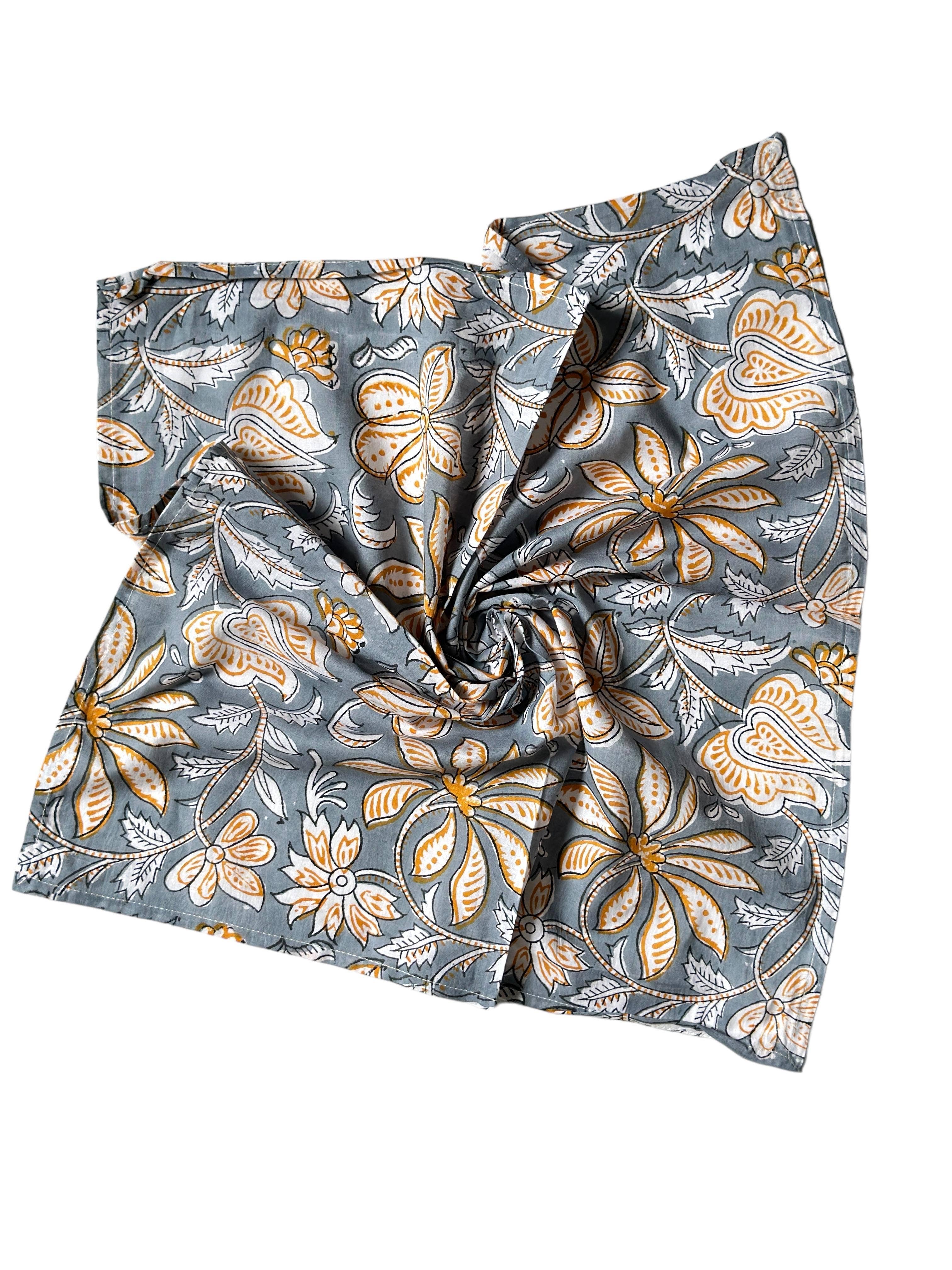 Annahmol - Wholesale Bandana - Women's - Hand Block Printed Cotton Bandana: Assorted Prints :20 Inch9