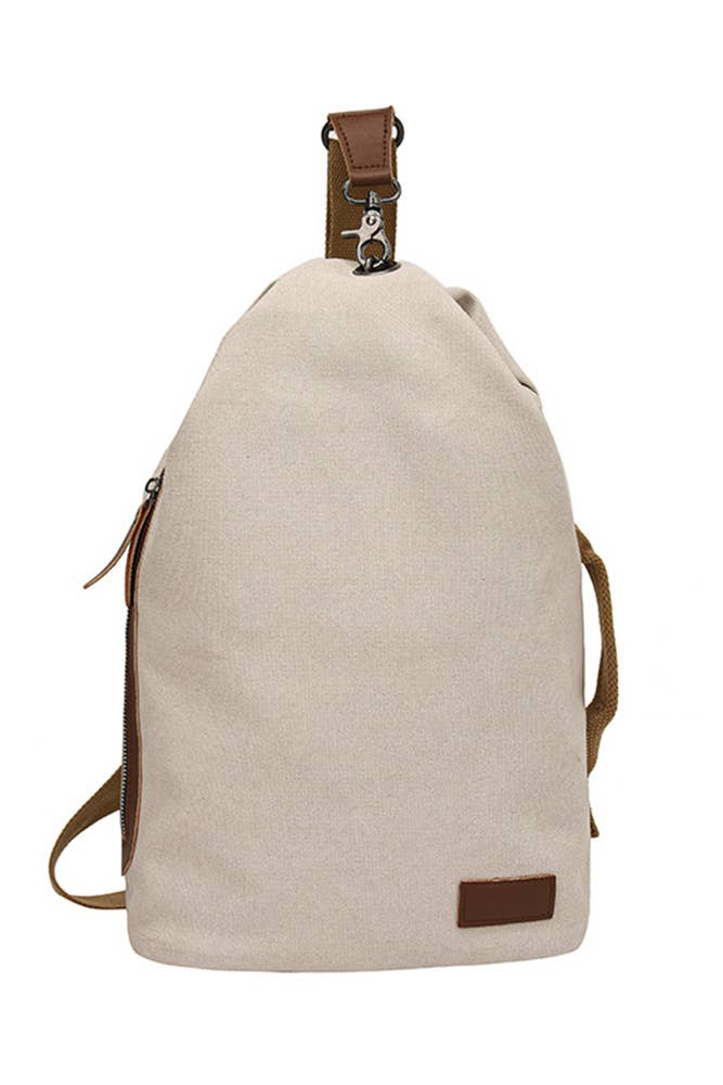 UNISHE – Mochila - Mulher por atacado – Sling Sling Lona Grande Capacidade MOQ 3pcs ZYB0275