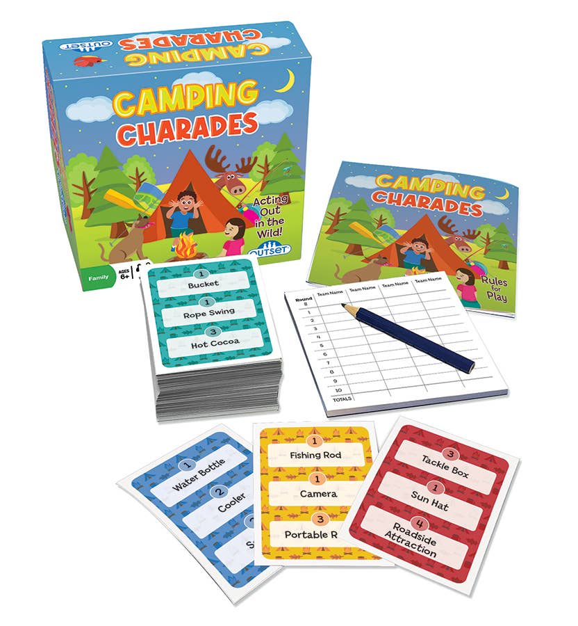 Outset Games and Cobble Hill Puzzles - Wholesale Card Game - Camping Charades Card Game: Fun Around the Campfire3