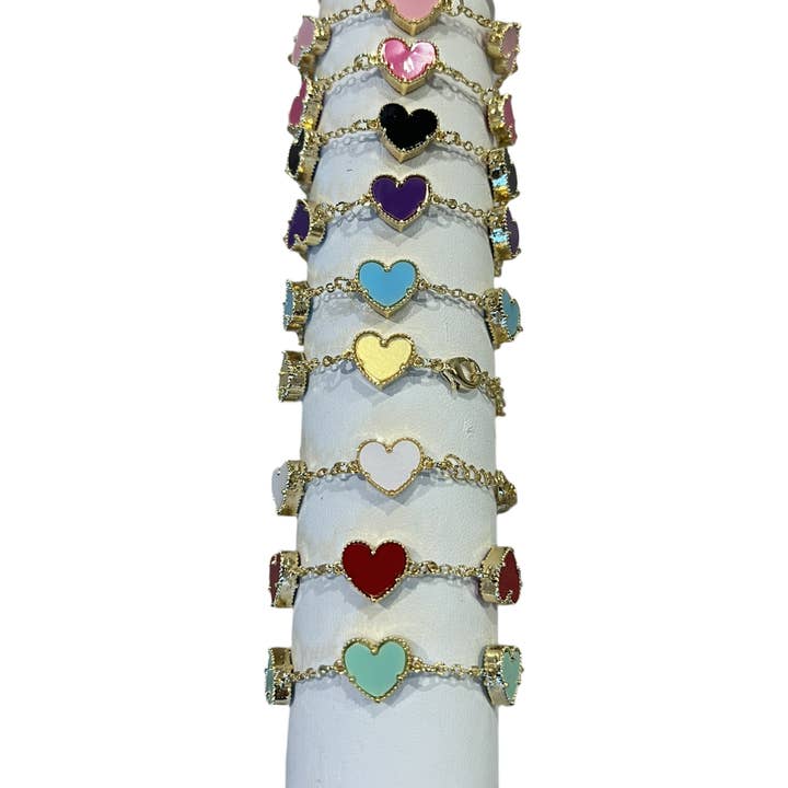 Nouveaux bracelets à maillons cœur magnifiques 2025 pour la vente par lil darlings inc