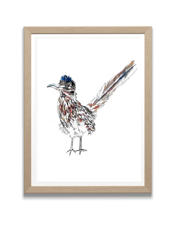 Roadrunner Watercolor - Original Art Print for wholesale by Locksley Workshop