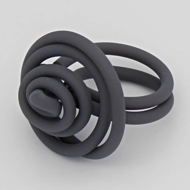 Gray Cefalu Swirl Ring for wholesale by Sylca Designs