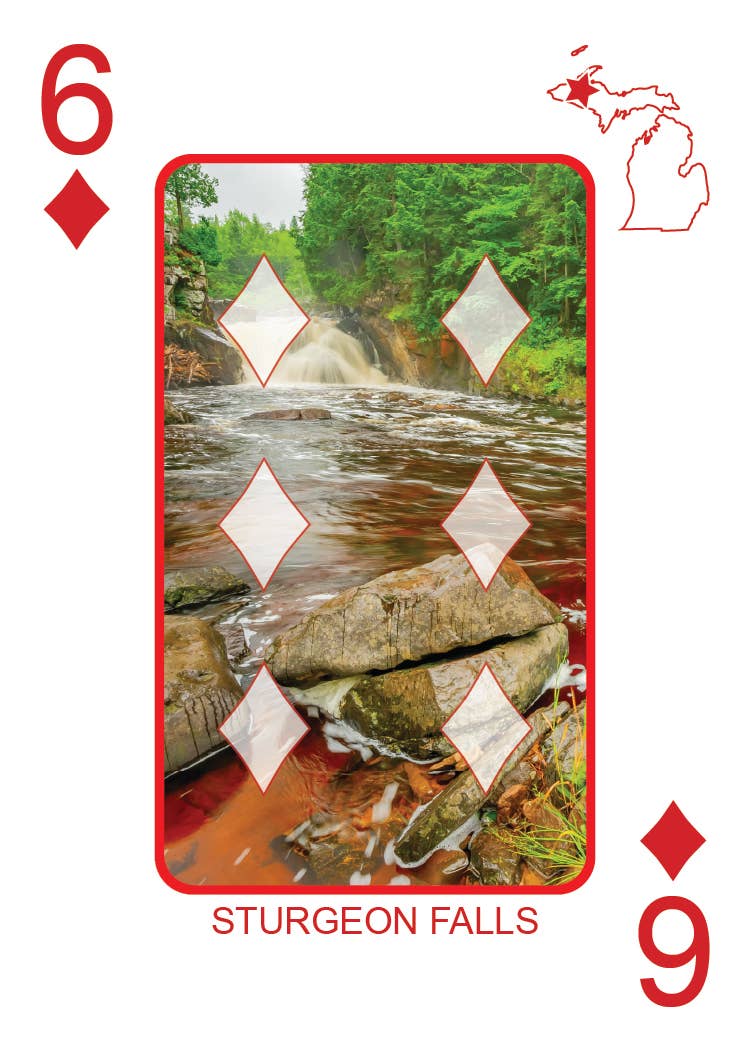 Phil Stagg Photography - Wholesale Playing Cards - WATERFALLS OF MICHIGAN - Playing Cards - Euchre Friendly46
