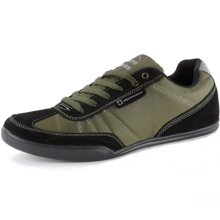 Olive Alpine Swiss Marco Mens Casual Shoes Sporty Lace up Jean & Sneaker Fused Hybrid - Marco-Parent for wholesale on Faire