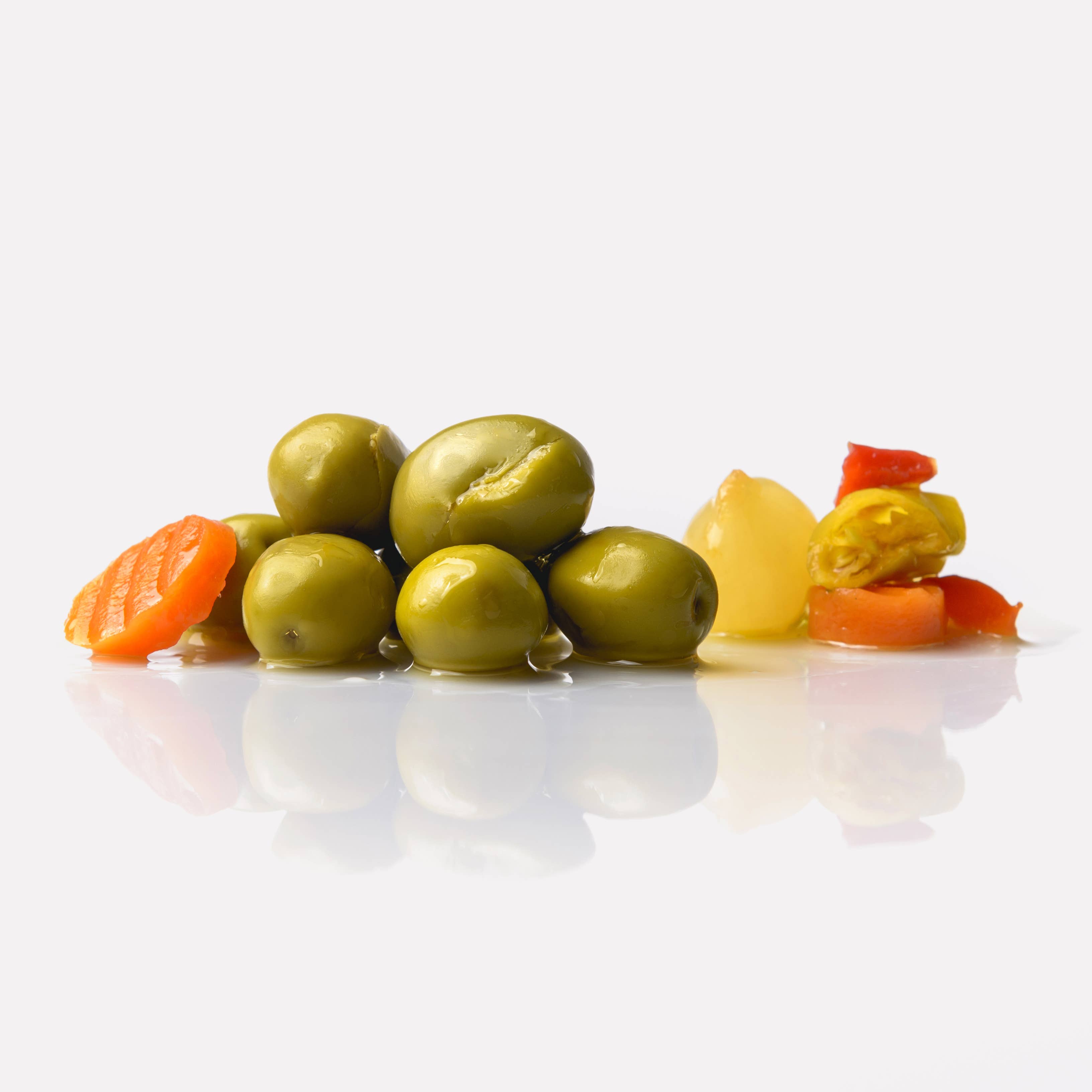 Don Gastronom USA - Wholesale Olives - Triana Olivas. Seasoned Gazpacha Olives3
