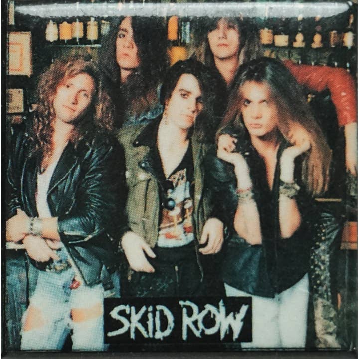 Pulsante da incastrare, 3,8 cm, Skid Row, barra di gruppo per la vendita all'ingrosso da parte di Square Deal Recordings & Supplies