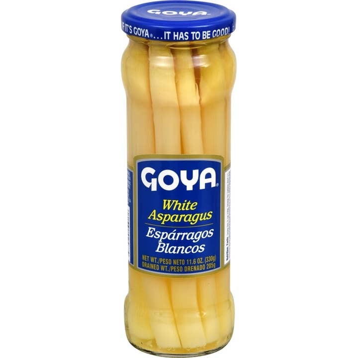 L&F Universal Goods - Wholesale Pickled Vegetables - GOYA White Asparagus 12/11.6 oz.