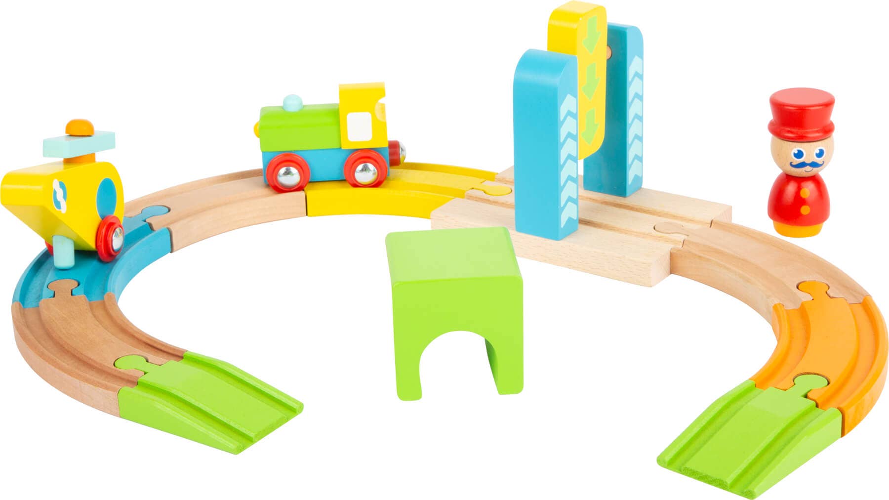 small foot - Wholesale Wood Toy - Kids - Junior Helicopter Wooden Toy Train1