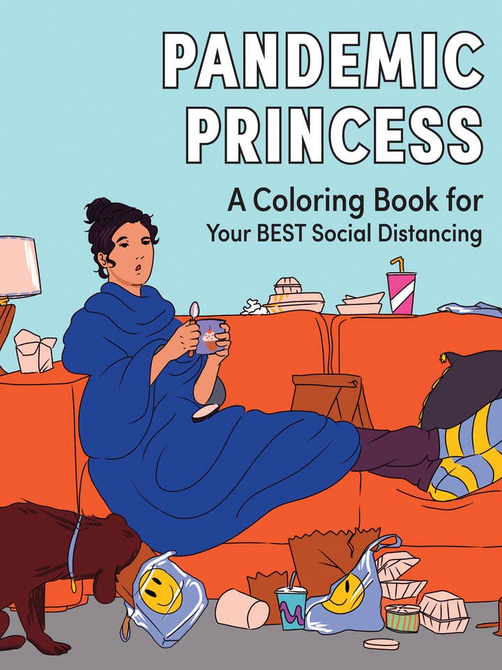 Pandemic Princess - Adult Coloring Gift Book (TP) for wholesale by Sourcebooks