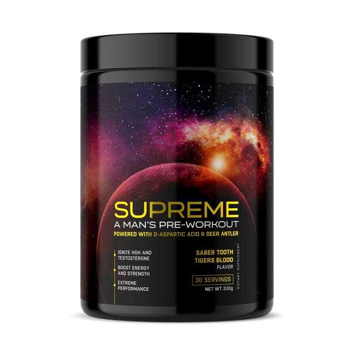 SUPREME PRE-WORKOUT FOR MEN - Saber Tooth Tigers Blood for wholesale by Complete Nutrition