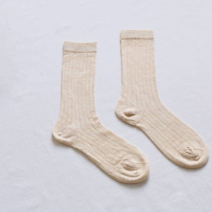 Happy Knits – wholesale Socks – Women's – Women's Thin Wool Crew Socks – Solid Color & Breathable5