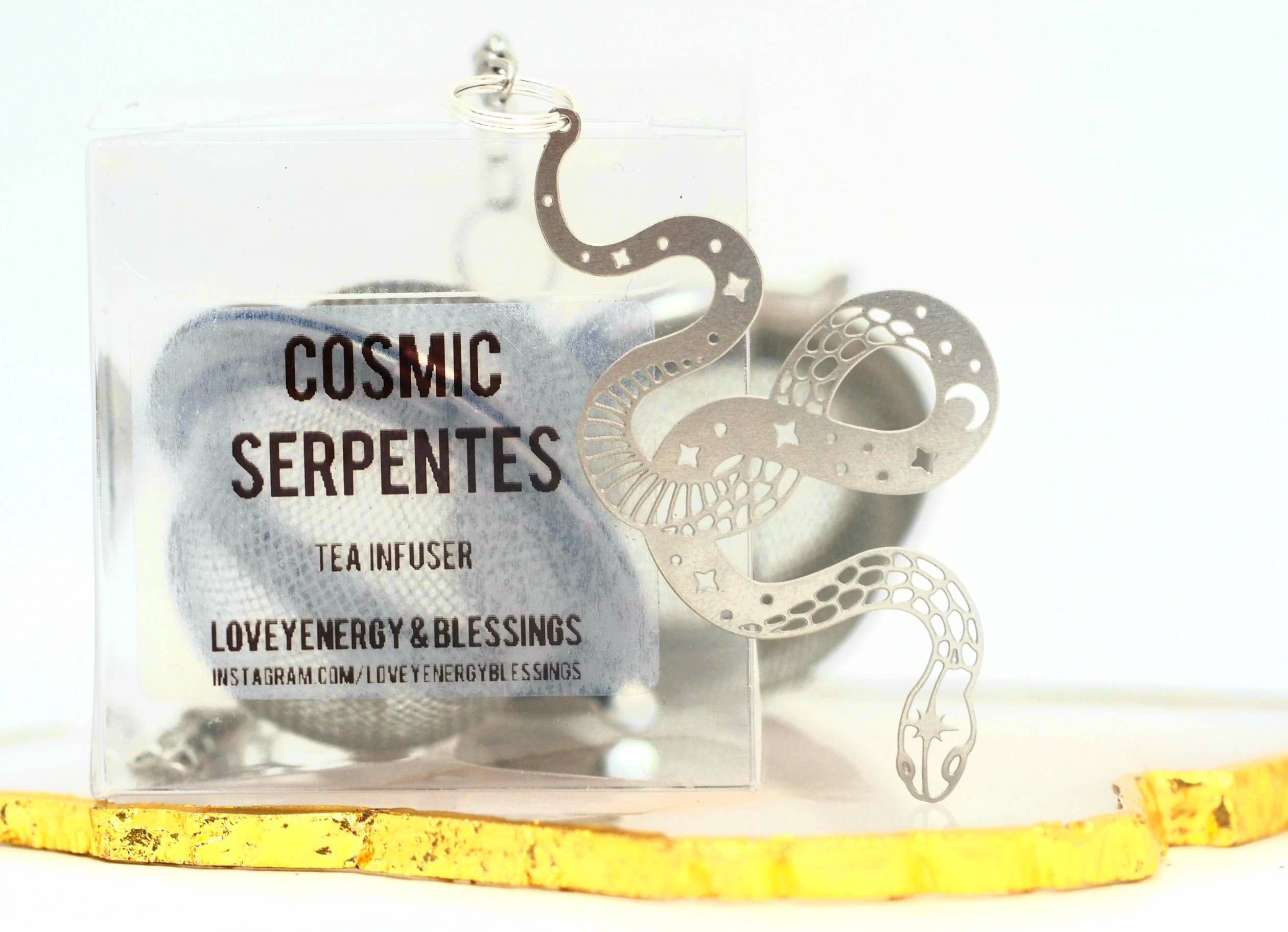 Loveyenergy & Blessings - Wholesale Tea Strainer/Infuser - Cosmic Serpentes Tea Infuser, Loose Leaf Tea Steeper1