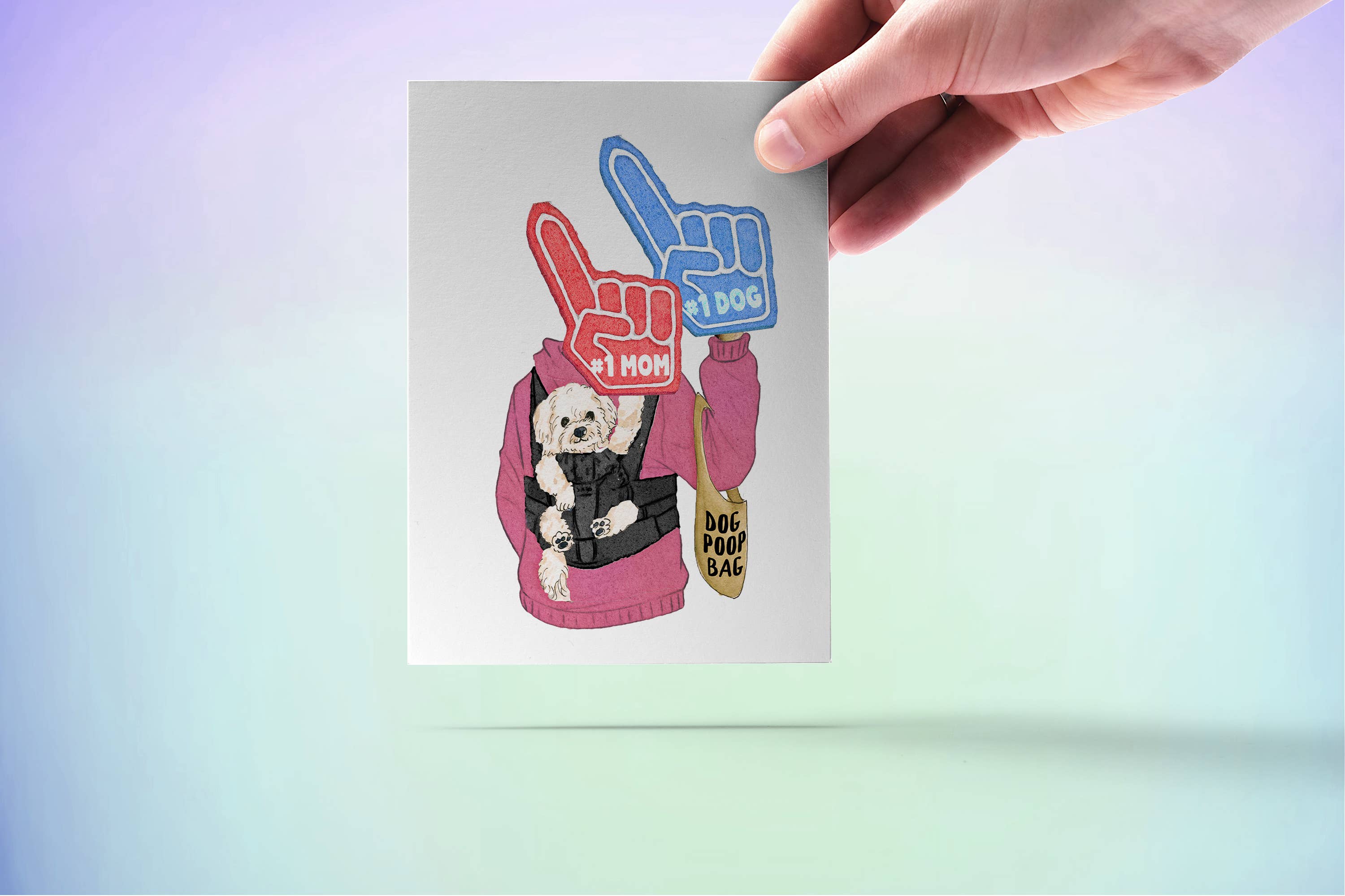 Liyana Studio – Cartão de Dia da Mãe por atacado – Melhor mãe de cachorro - cartão engraçado do dia das mães4