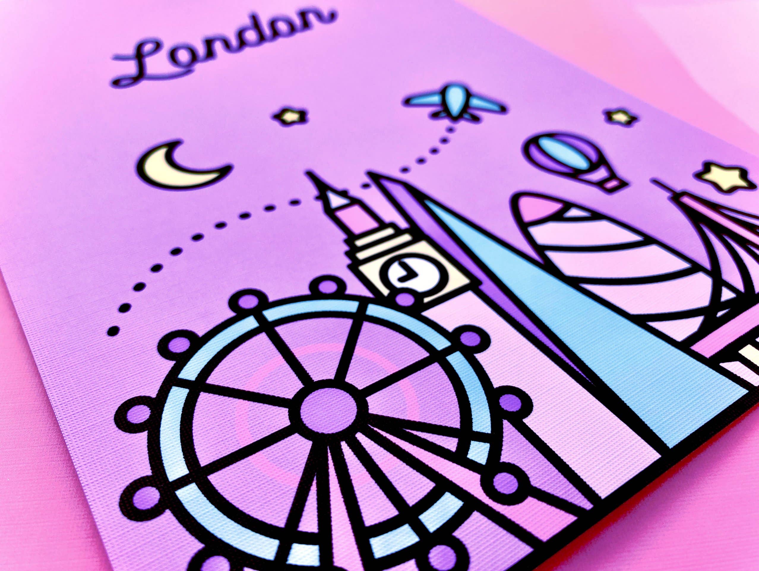 CoconuTacha - Wholesale Art Print - London Skyline Art Print1