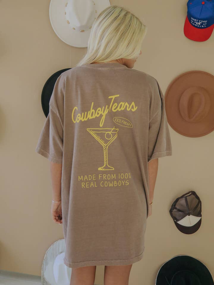 Cowboy Tears T-shirt (FOR+RYG) for engroshandel hos CHARLIE SOUTHERN