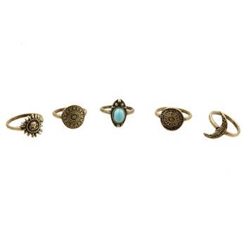 Bohemian Ring Set for wholesale by PinktownUSA
