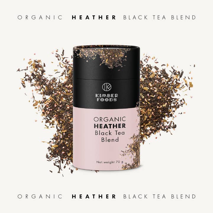 Kimber Foods – wholesale Hälsoté/Detoxté – HEATHER Svart Teblandning ekologisk