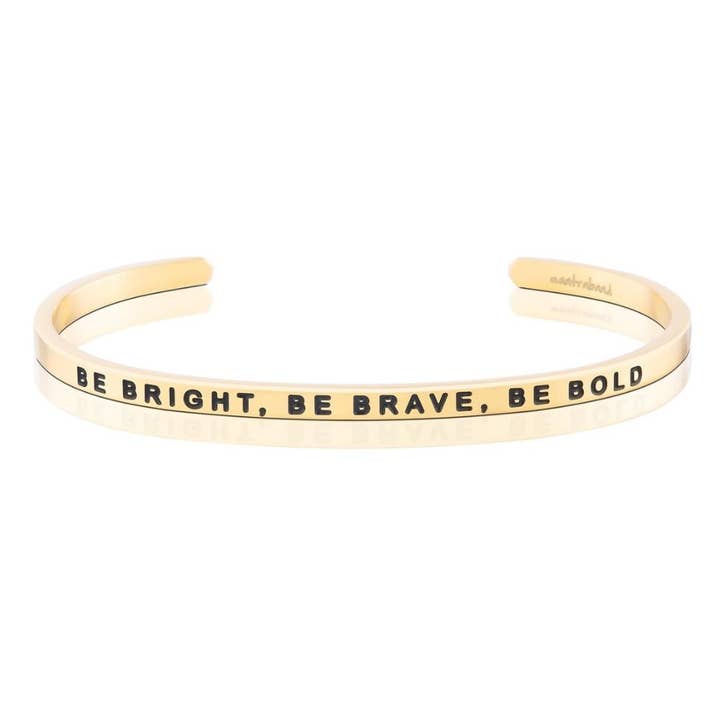 MantraBand - Wholesale Manchet-armband - Wees slim, wees dapper, wees moedig (Onschuld redden)