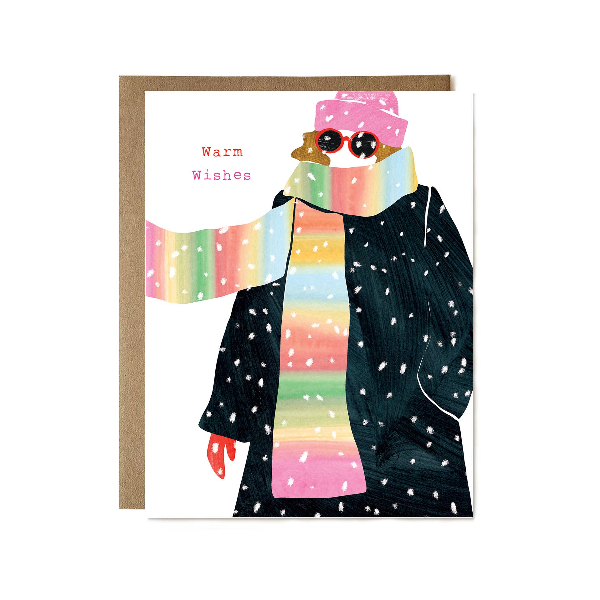 Ula Bloom - Wholesale Birthday Card - Warm Wishes Big Scarf Card