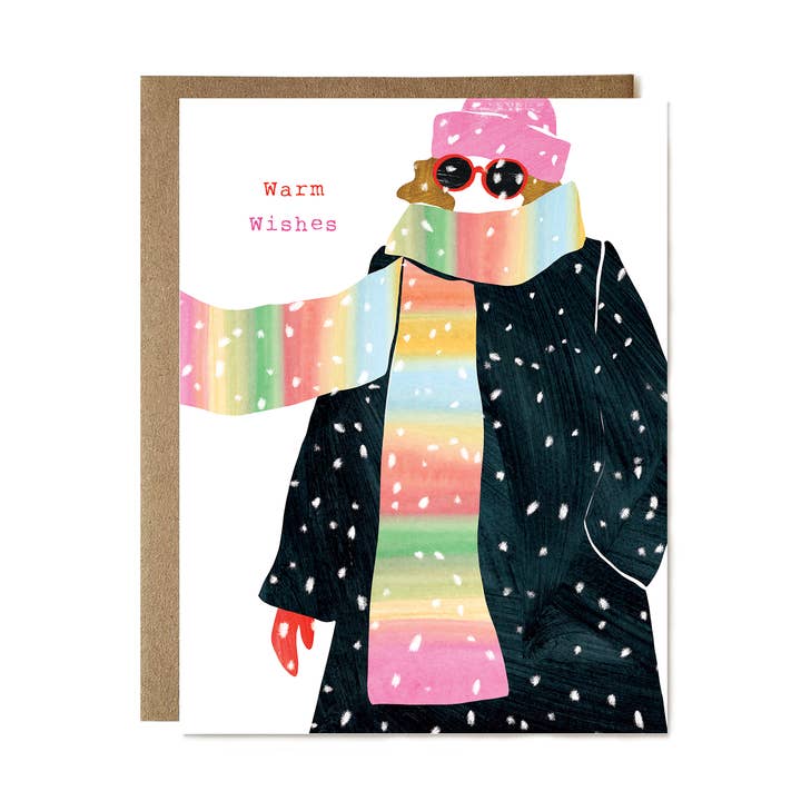 Ula Bloom - Wholesale Birthday Card - Warm Wishes Big Scarf Card0