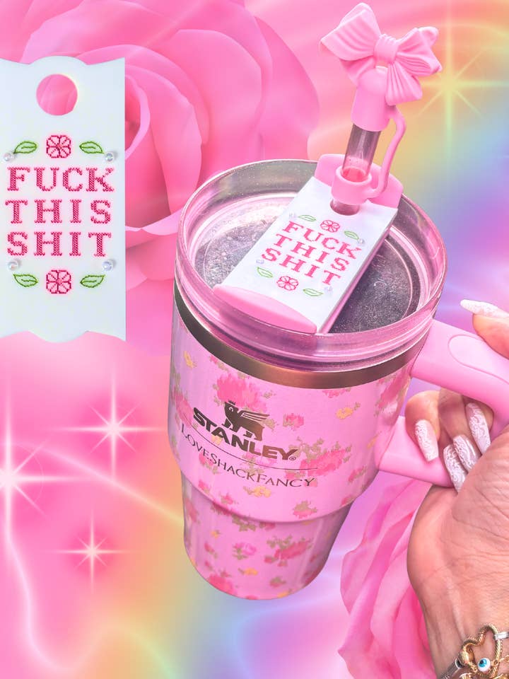 Fuck This Shit Tumbler Topper: H2.0 Cup Funny Accessories 40oz | 30oz | 20 oz | 14oz Tumbler Cup Accessories | Quencher Tumbler for wholesale by Cosmic lovely