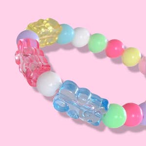 Bottleblond Rainbow Gummy Bear Bracelet Pastel
