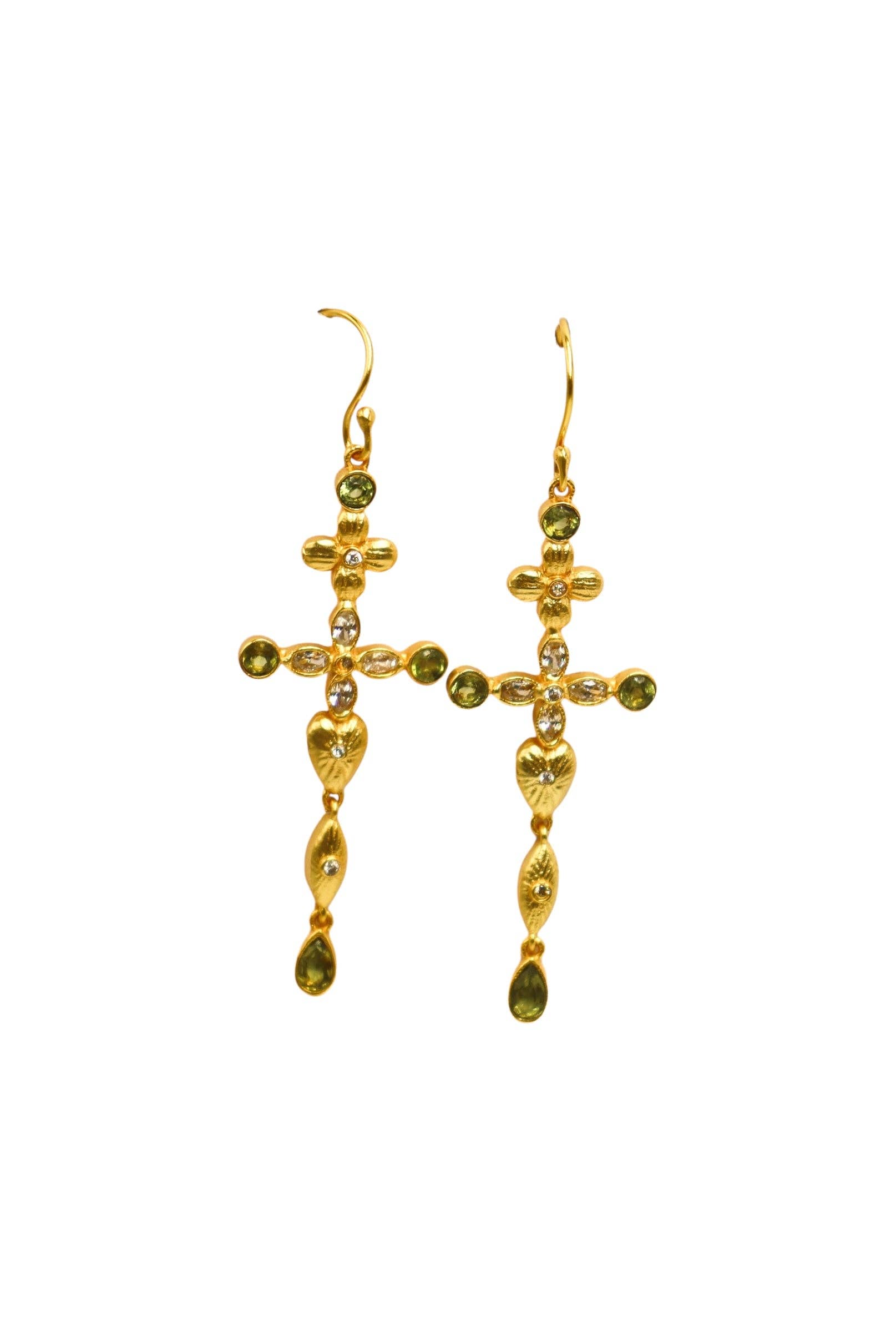 DIAPERIS - Wholesale Dangle Earrings - MONZA PERIDOT EARRINGS0